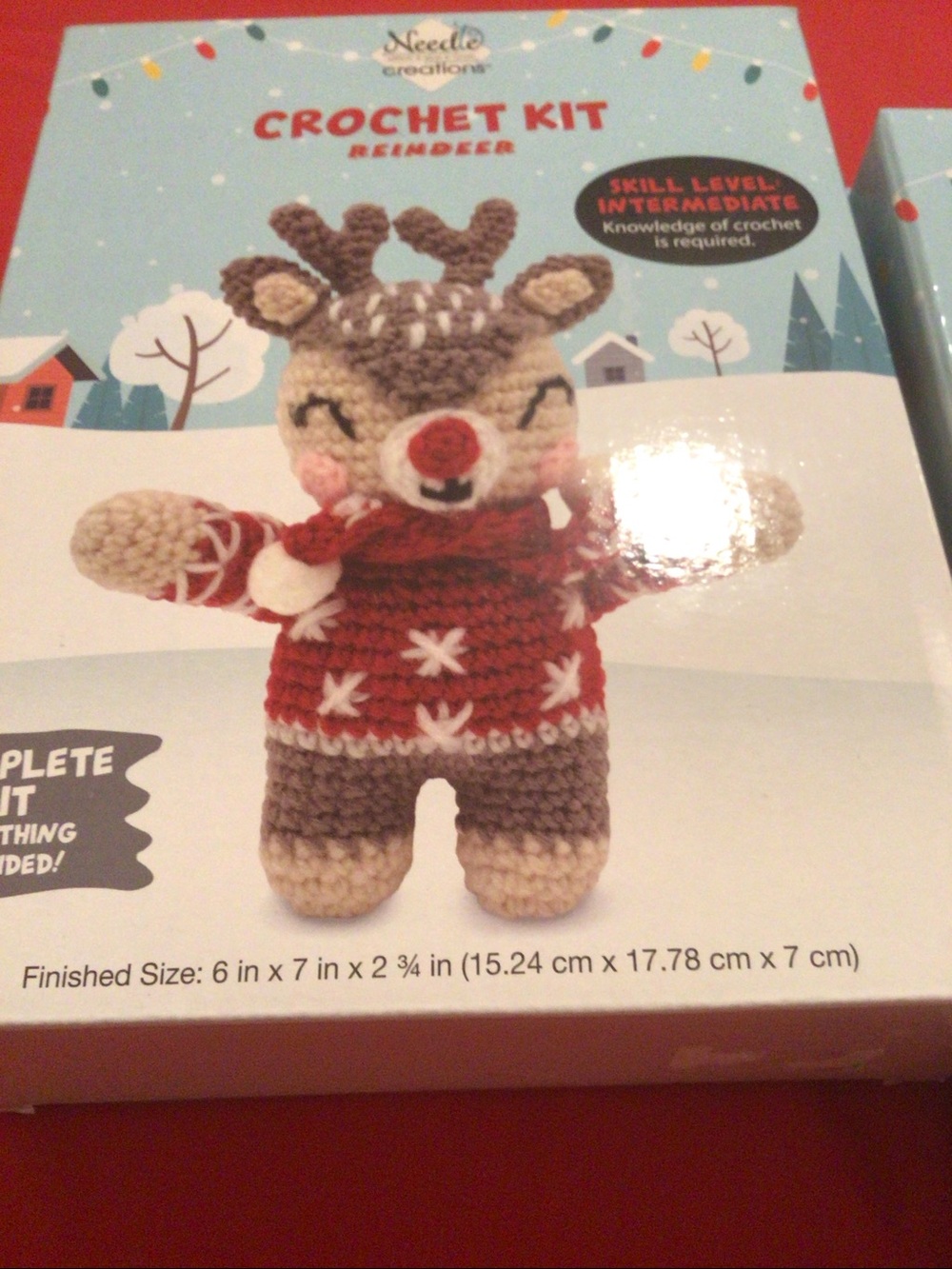 2 Needle Creations Reindeer Crochet Kits NEW